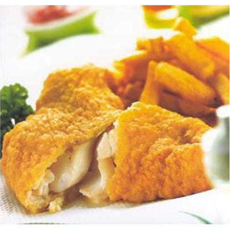 Fish and Chips with salad